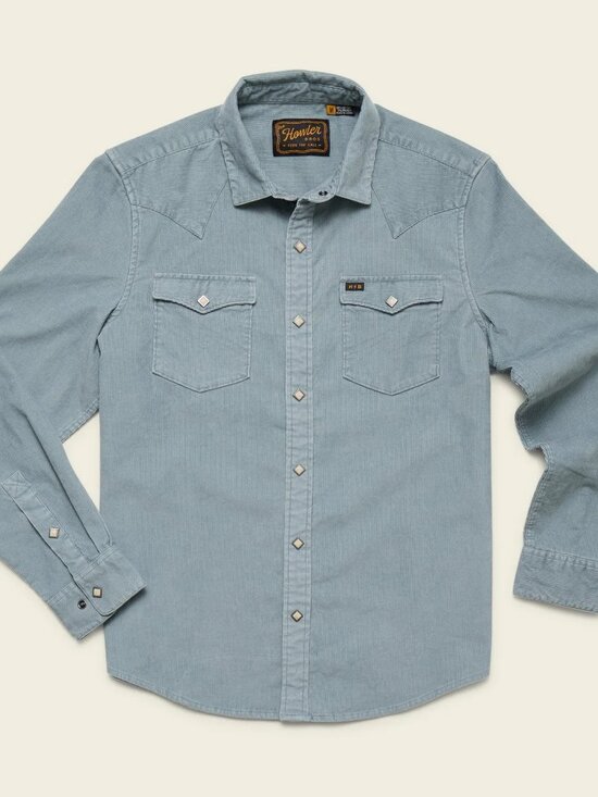 Howler Brothers Other - Howler Bros Brothers Banning Corduroy Snapshirt Mens M NWT MSRP$129 Iron Blue